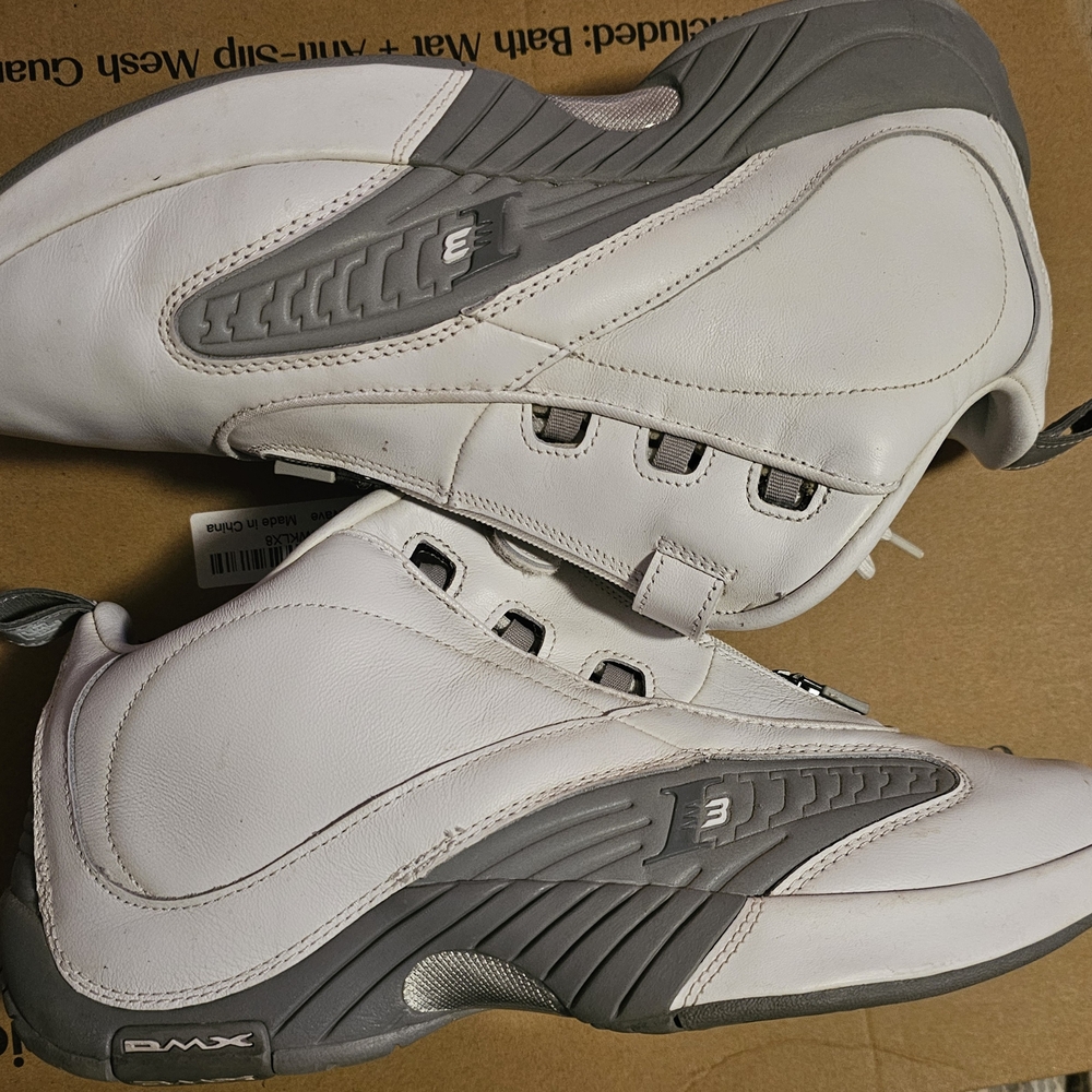 Reebok Answer IV "Only The Strong Survive" White and Gray Men's Shoes